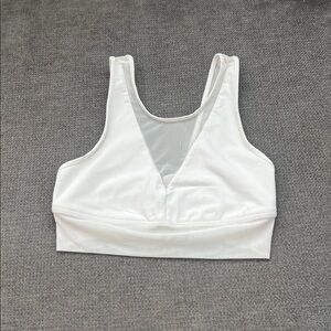 ALO Yoga Ivory Mesh Sports Bra